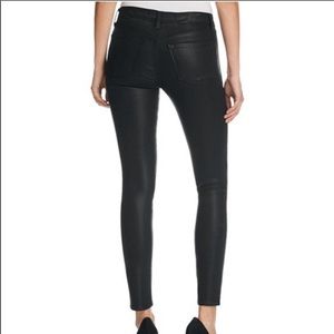 J Brand coated denim - black